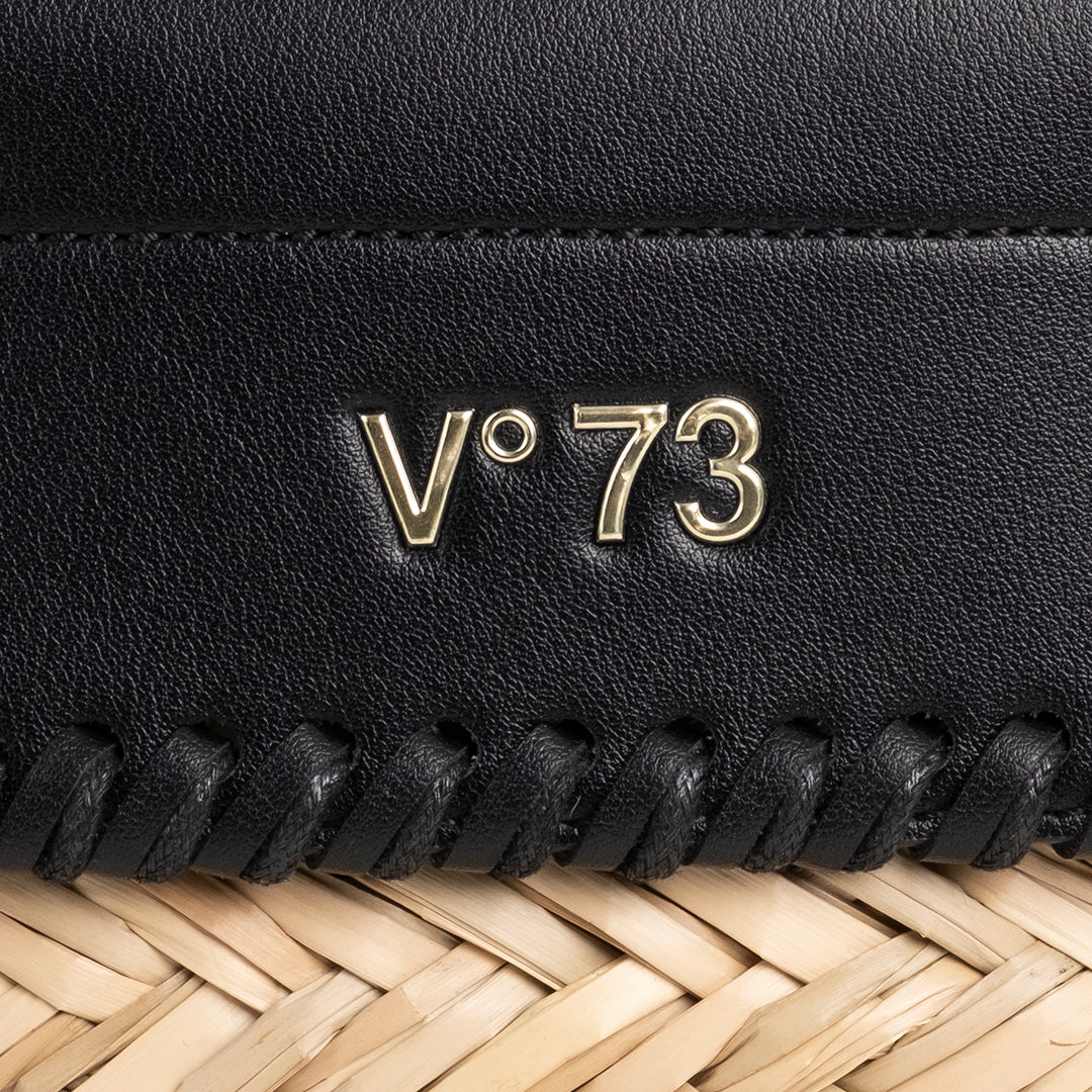 V73 Borsa Shopping Vanna Nero/Naturale