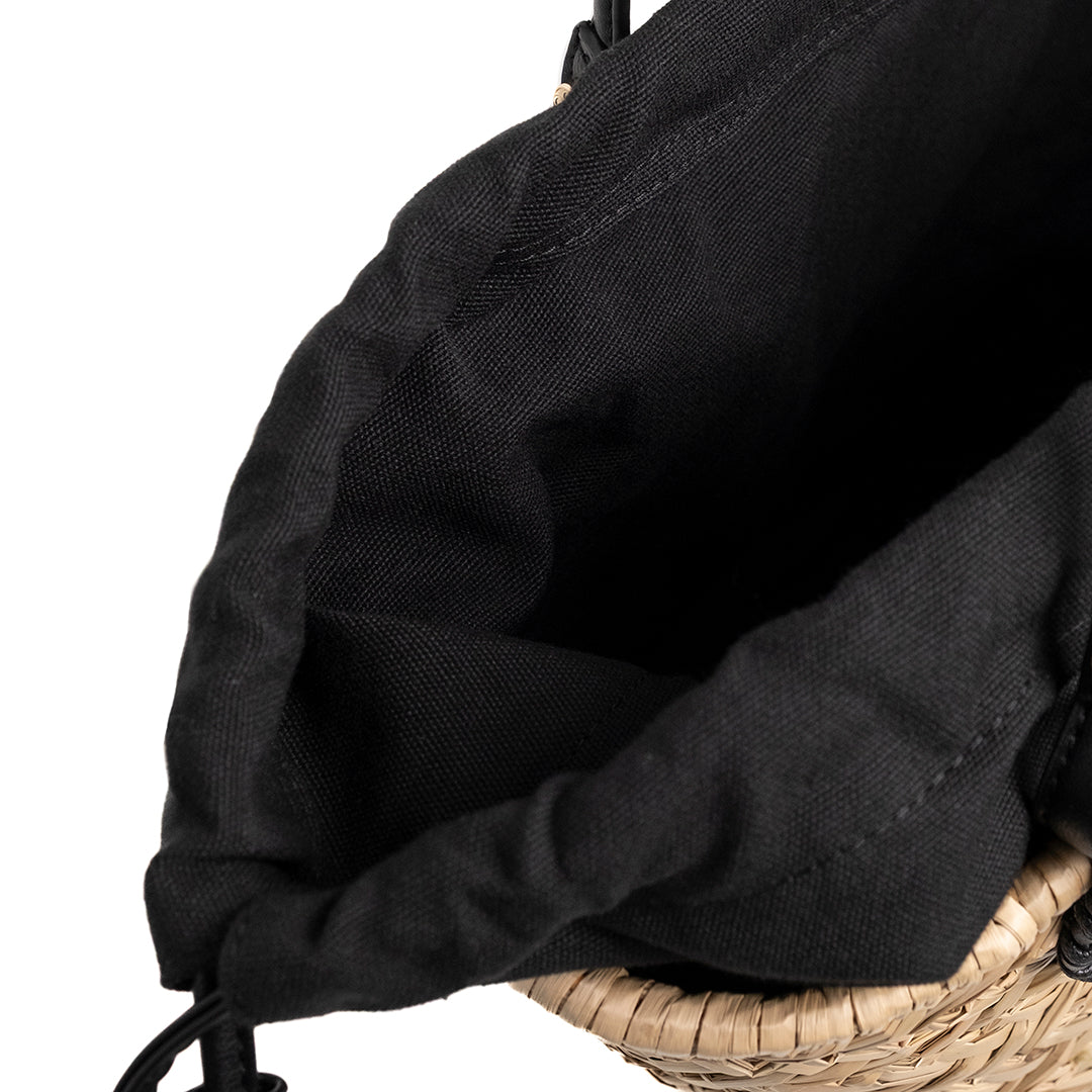 V73 Borsa Shopping Vanna Nero/Naturale