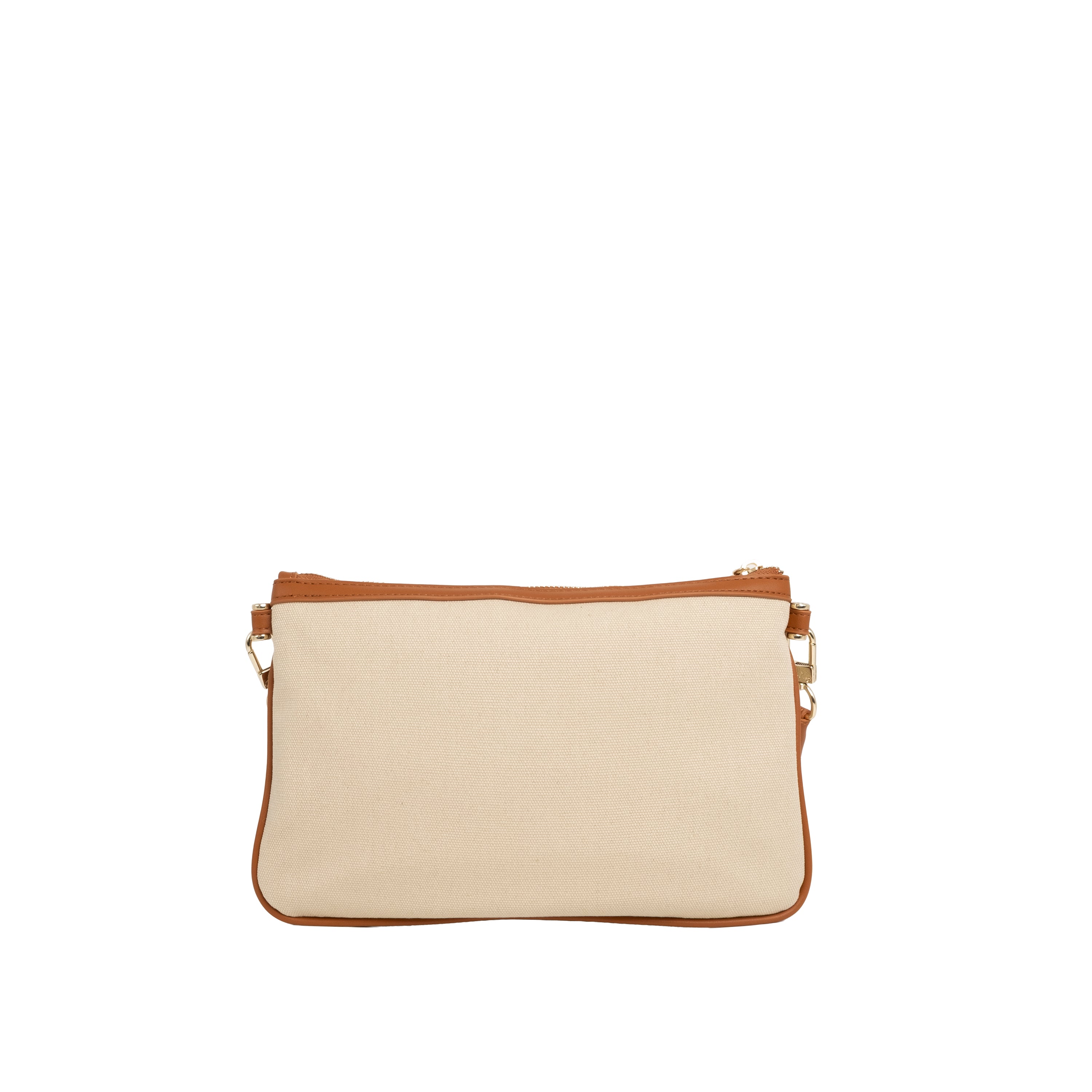V73 Pochette Responsible Off White/Cuoio