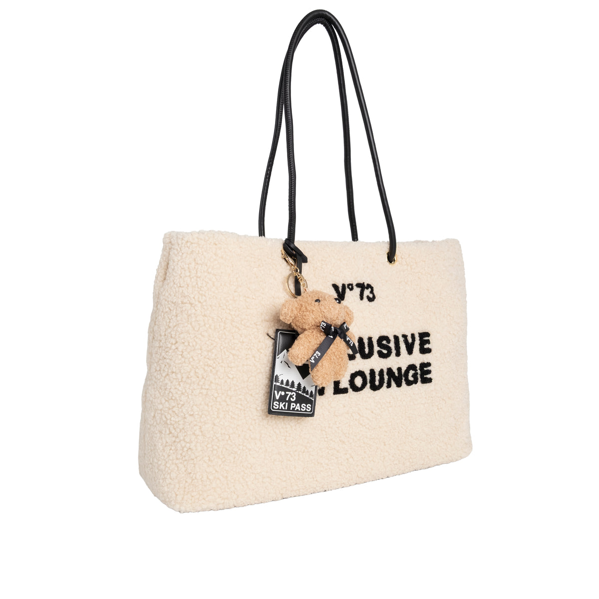 V73 Borsa Shopping Ski Lounge Ecru/Nero