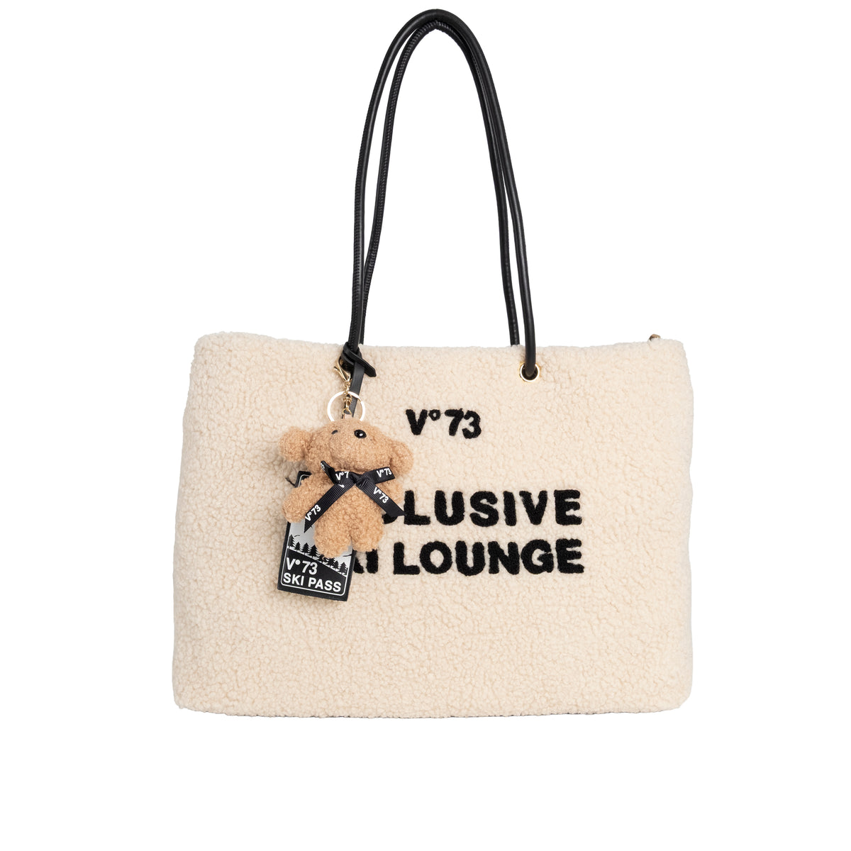 V73 Borsa Shopping Ski Lounge Ecru/Nero