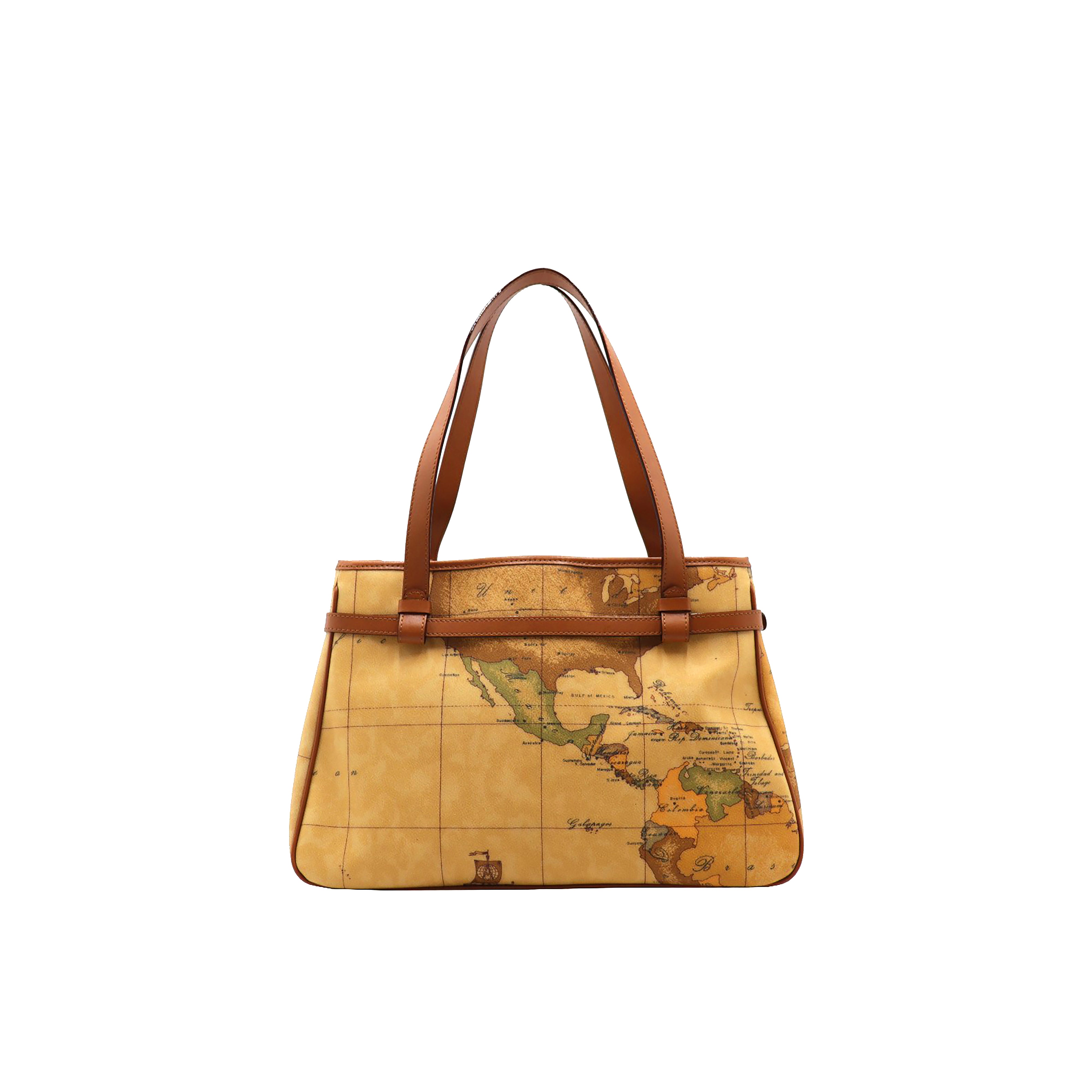 Alviero Martini Prima Classe Geo Natural Shoulder Bag