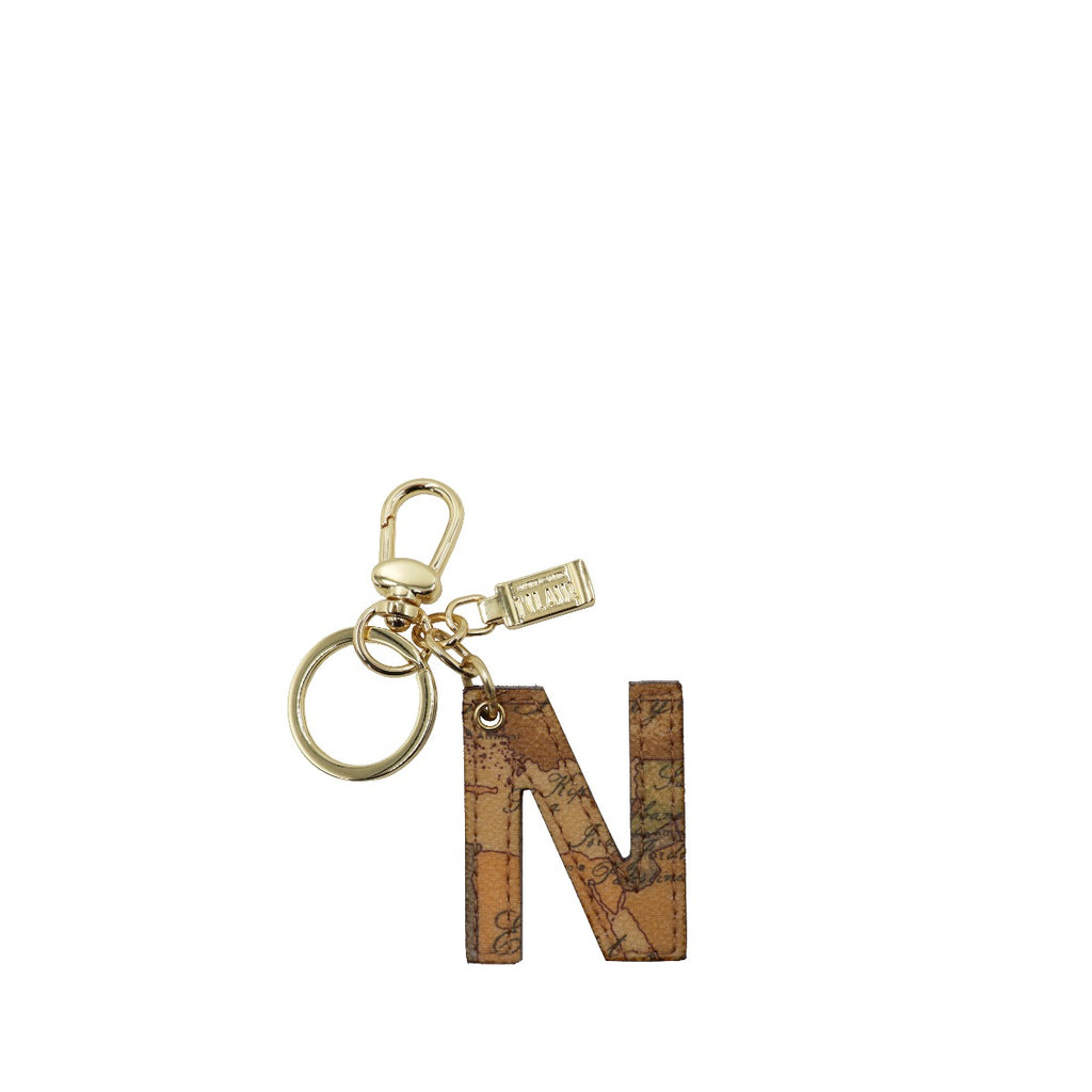 Alviero Martini Prima Classe - Portachiavi A Ciondolo Charm Lettera E Geo Classic White 887453149605