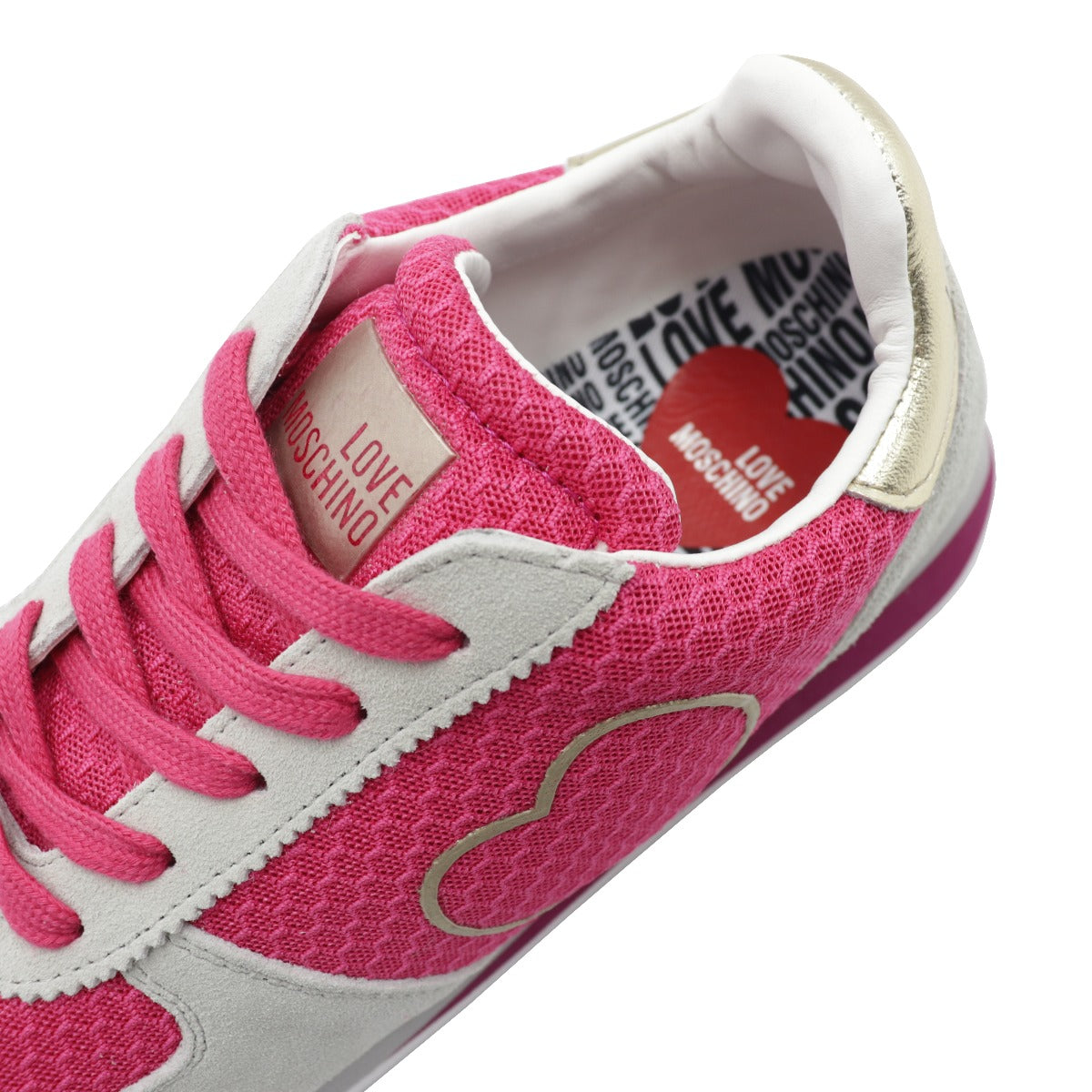 Love Moschino Sneakers with Pink Heart
