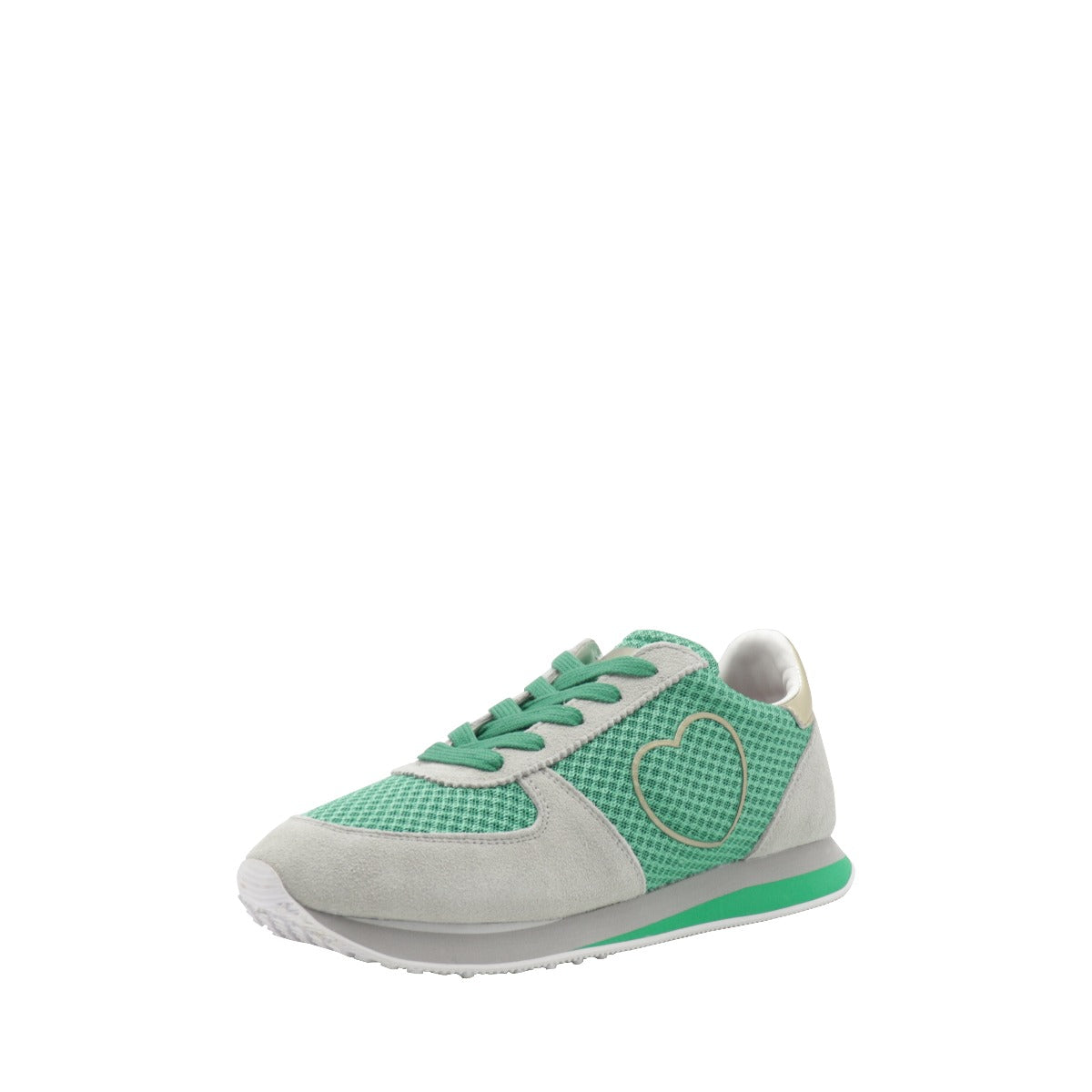 Love Moschino Sneakers con Cuore Verde