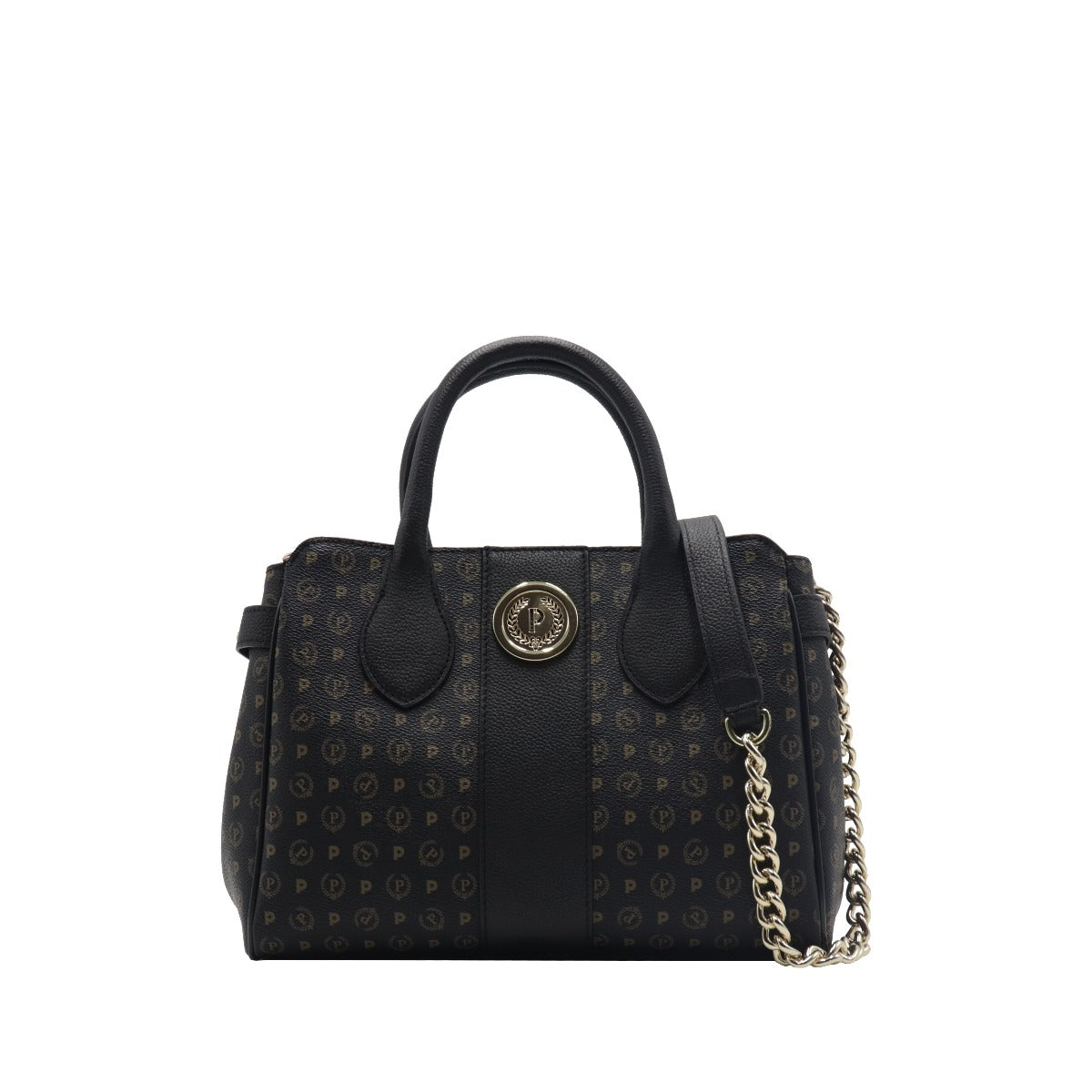 Pollini Borsa a Mano con Tracolla Heritage Nera