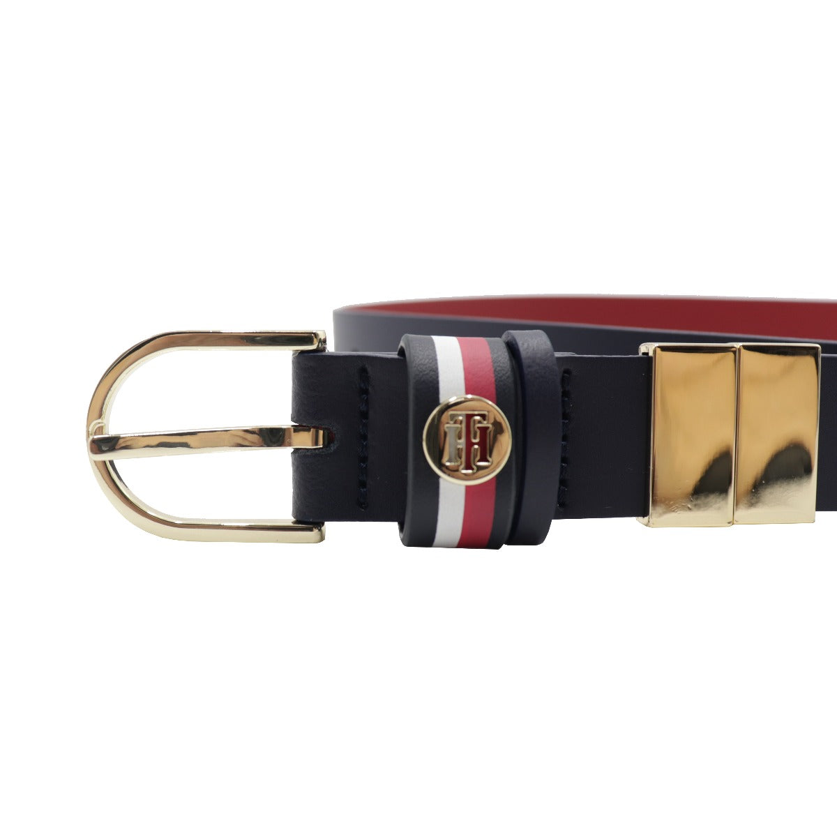 Tommy-Hilfiger-Cintura-in-Pelle-Liscia-passante-Logato-AW0AW10582-0GY